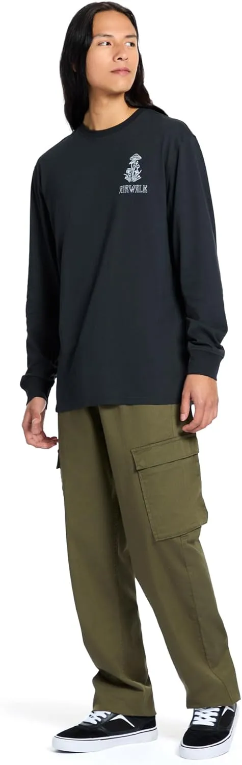 Airwalk Mens Long Sleeve Graphic T-Shirt
