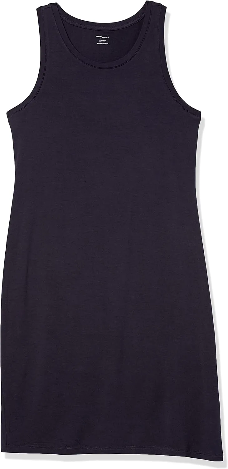 Amazon Essentials Women's Lightweight Jersey Slim-Fit Tank Mini Dress (Previously Daily Ritual)