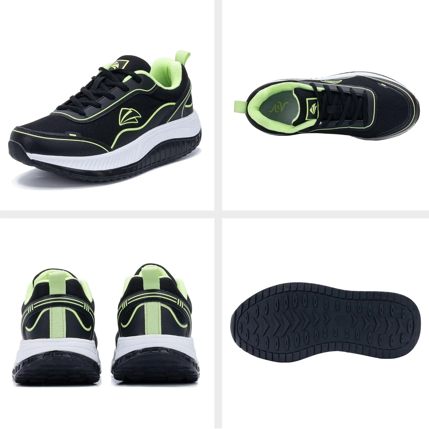 AOV Womens Walking Shoes with Arch Support Plantar Fasciitis Sneakers Gym Tennis for Foot and Heel Pain Relief
