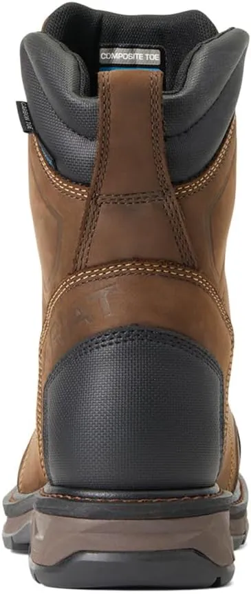 ARIAT Men's Workhog Xt 8" Boa Waterproof Carbon Toe Work Boot