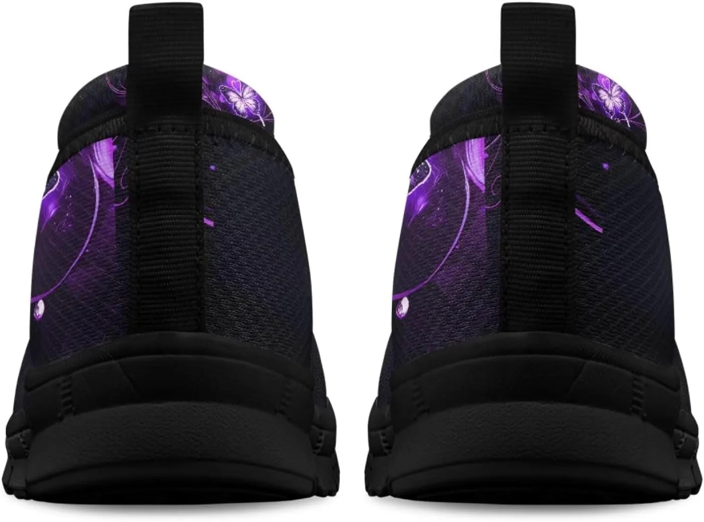 Artistic Abstract Print Womens Flats Lightweight Comfortable Walking Shoes Round Toe Casual Sneakers Daily Wear