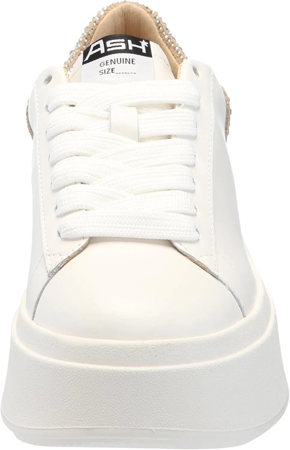 ASH Women's Moby Strass Platform Embellished Fashion Sneaker with Crystal Accents, Stylish Design for Casual Wear