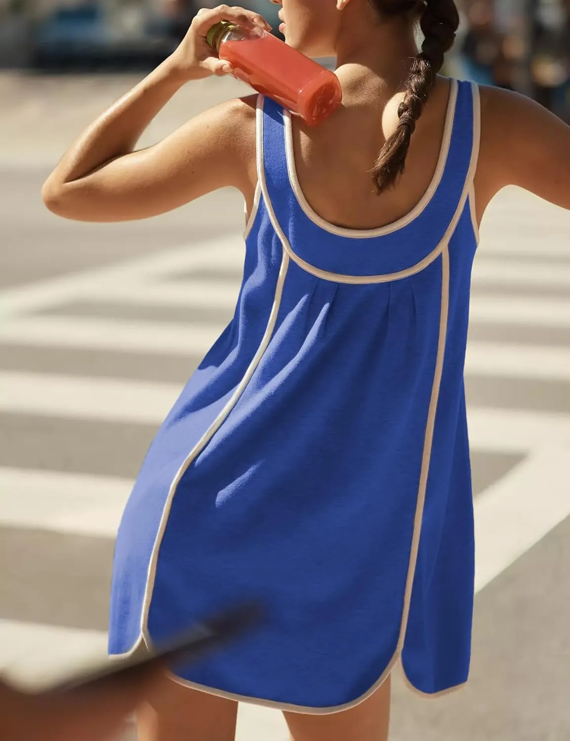Athlisan Womens Summer Athletic Sleeveless Mini Dress Casual Workout Tennis Dress Sundress