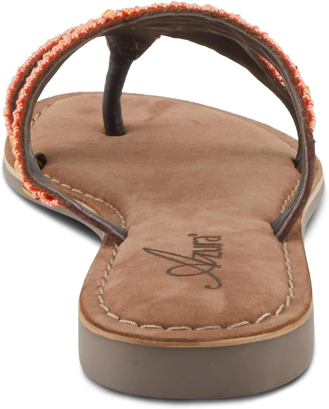Azura Women's Starry Leaher Slide Sandal - Star-Designed Beaded with Jewels Leaher Slide Sandal - Star-Designed Beaded with Jewels