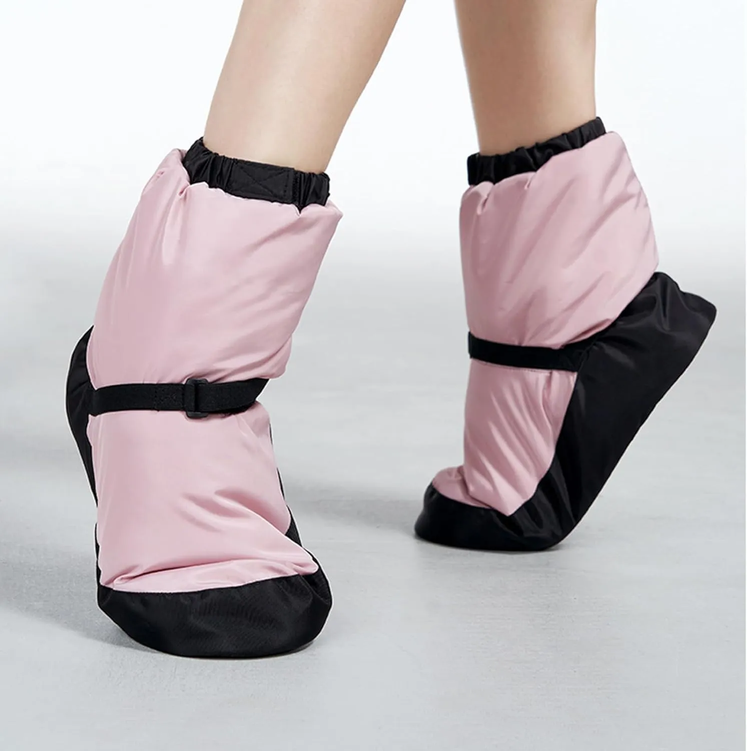 Ballet Booties,Ballerina Shoes Girls Women,Soft Sole Thickened Warming Up Dance Boots with Adjustable Strap for Camping Tents or RVs