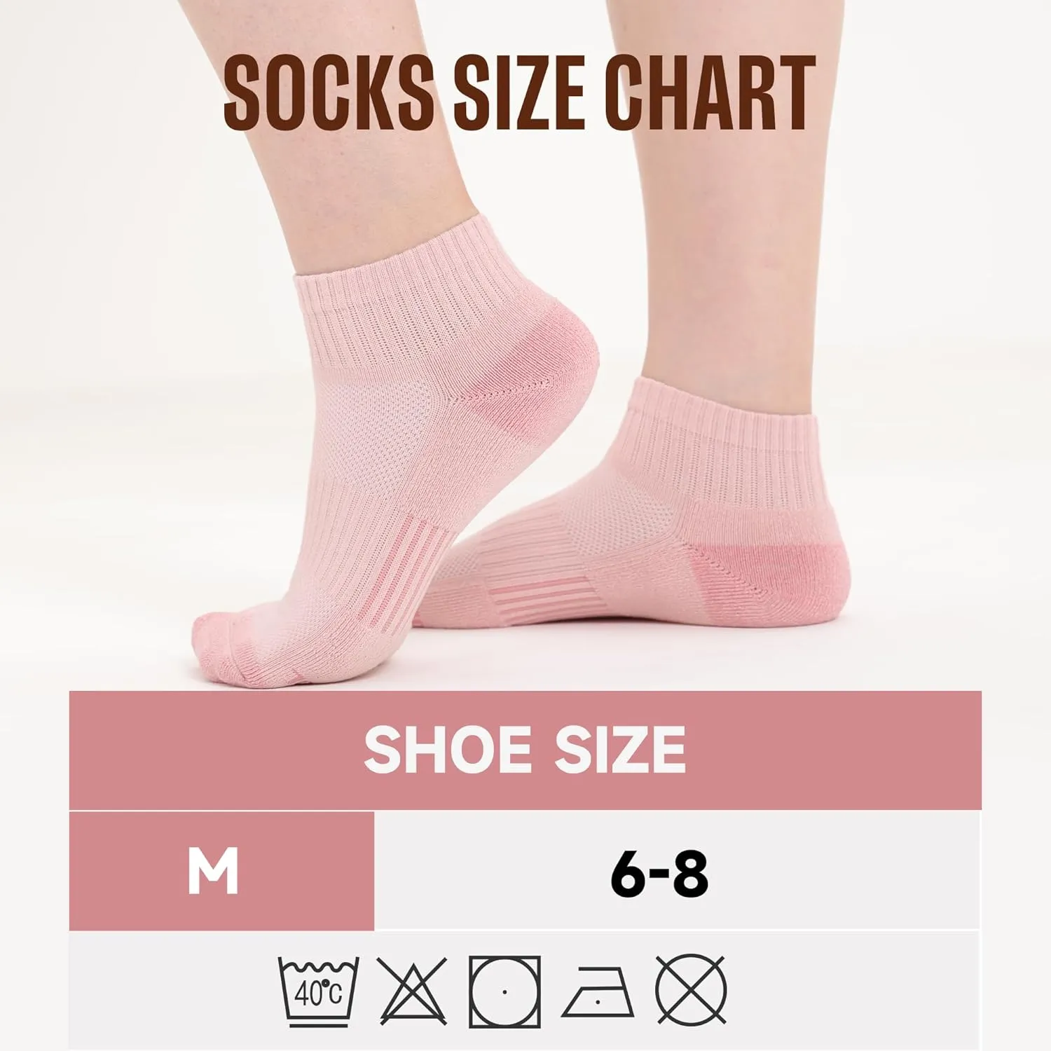 BAMBOO COOL Ankle Socks Womens Athletic Running Socks Moisture-Wicking Bamboo Viscose Cushioned Anti-Blister 5/6 Pairs