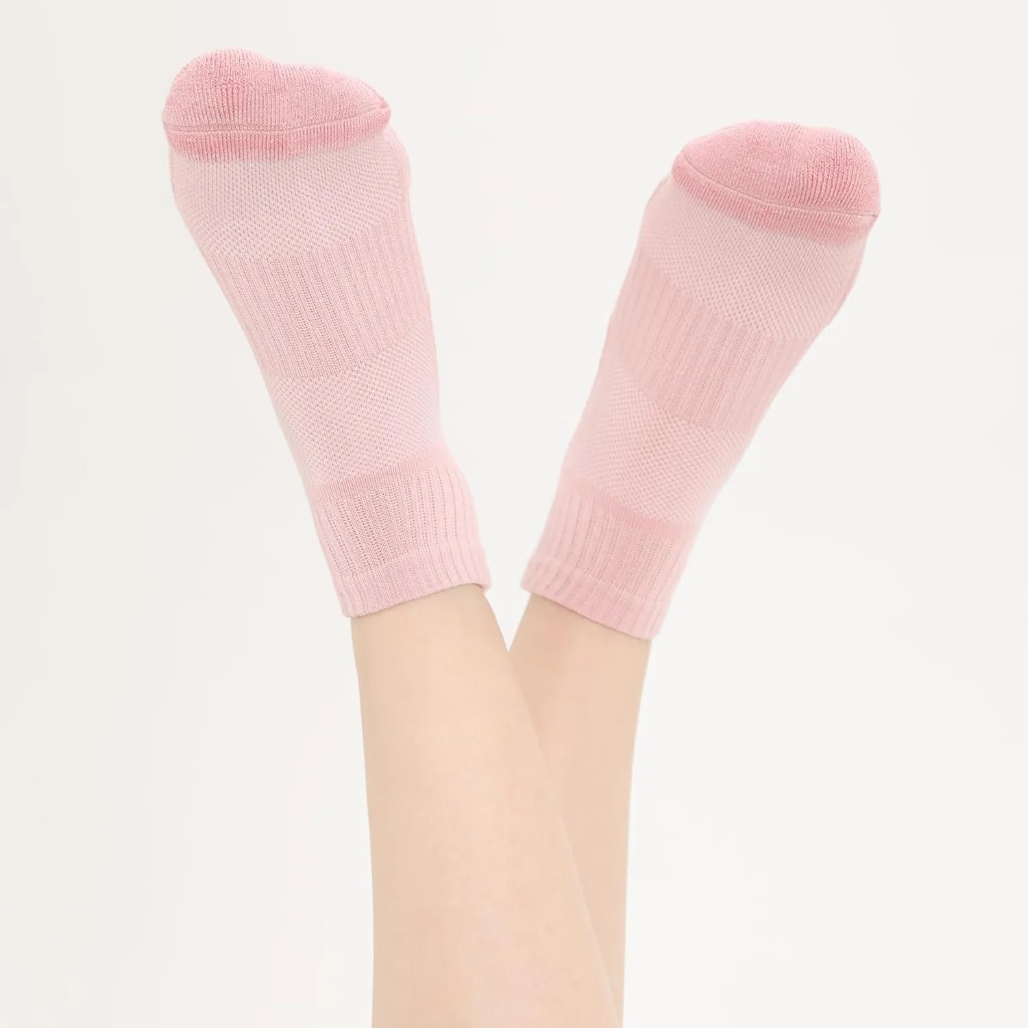 BAMBOO COOL Ankle Socks Womens Athletic Running Socks Moisture-Wicking Bamboo Viscose Cushioned Anti-Blister 5/6 Pairs