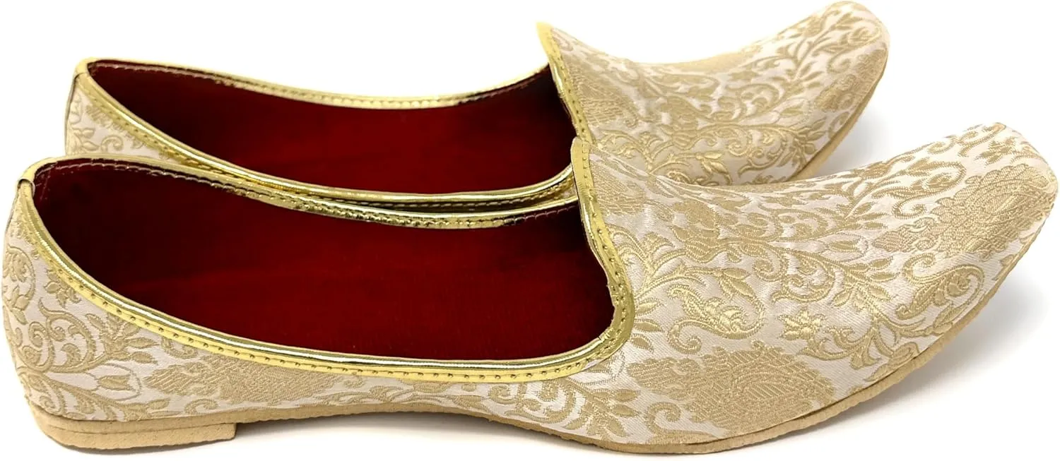 BombayFlow SRK Punjabi Jutti Indian Flats Handmade Shoe - Khussa Shoes, Indian Wedding, Sherwani, Kurta, Mojari Shoe