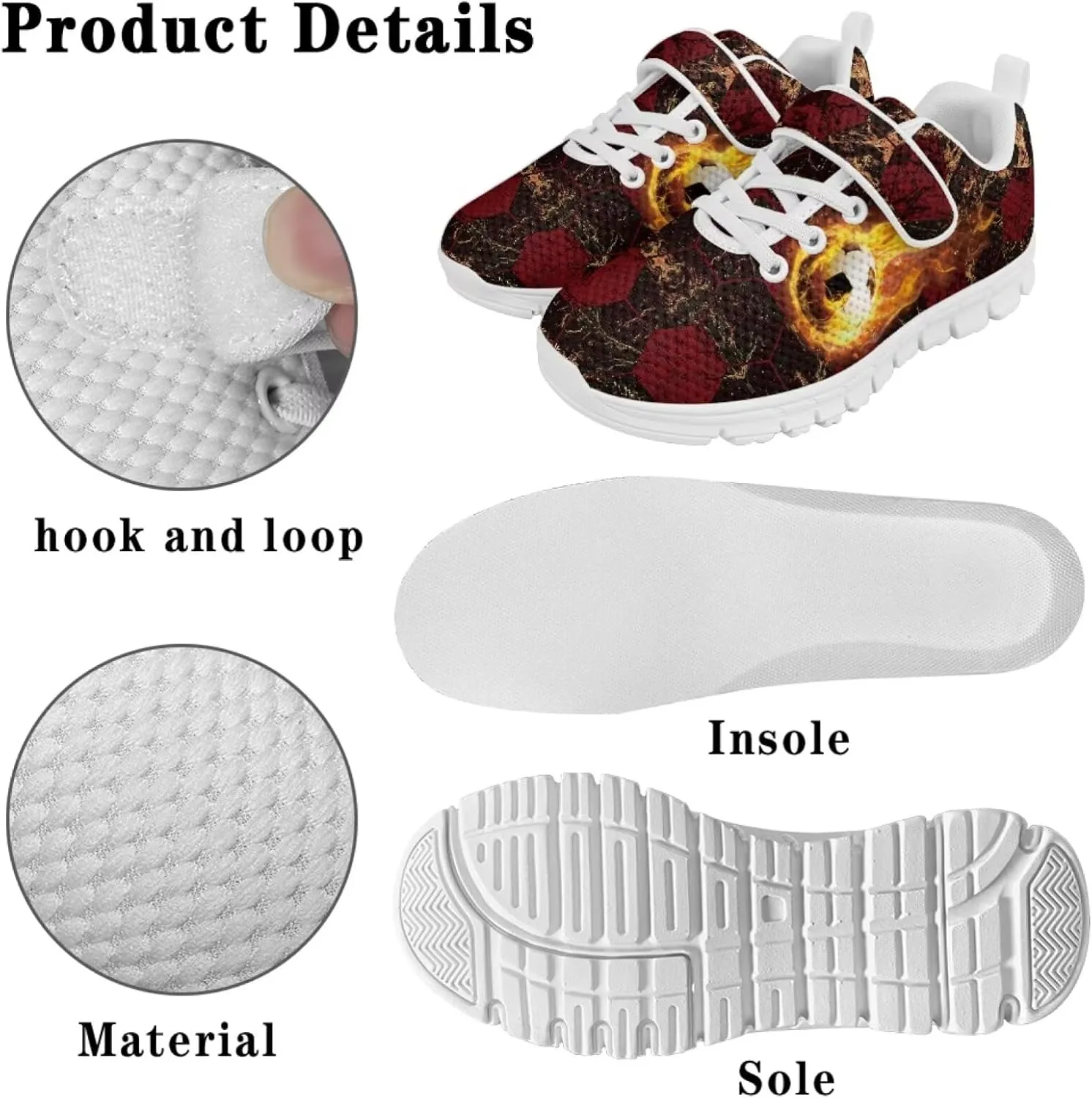 Boys School Running Shoes Little Kids Sport Slip On Shoes Cool Sneakers