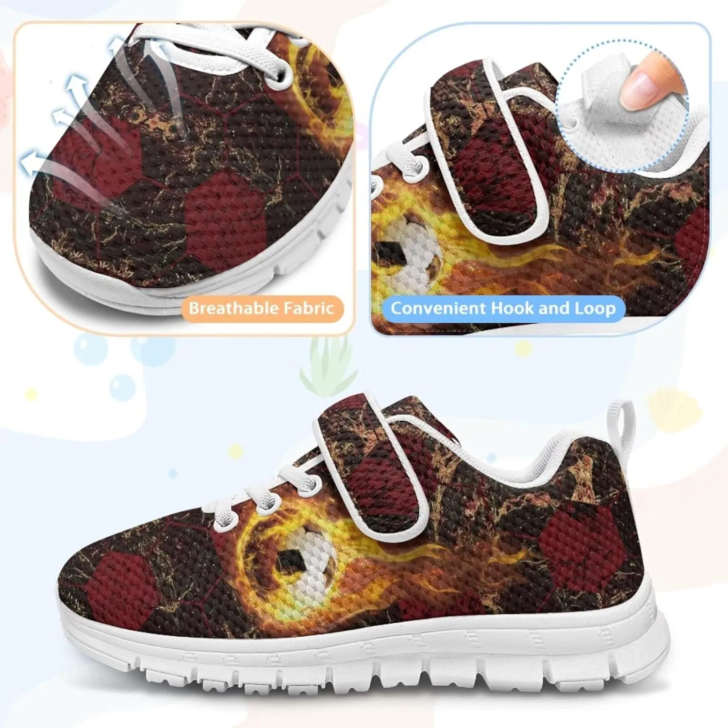Boys School Running Shoes Little Kids Sport Slip On Shoes Cool Sneakers