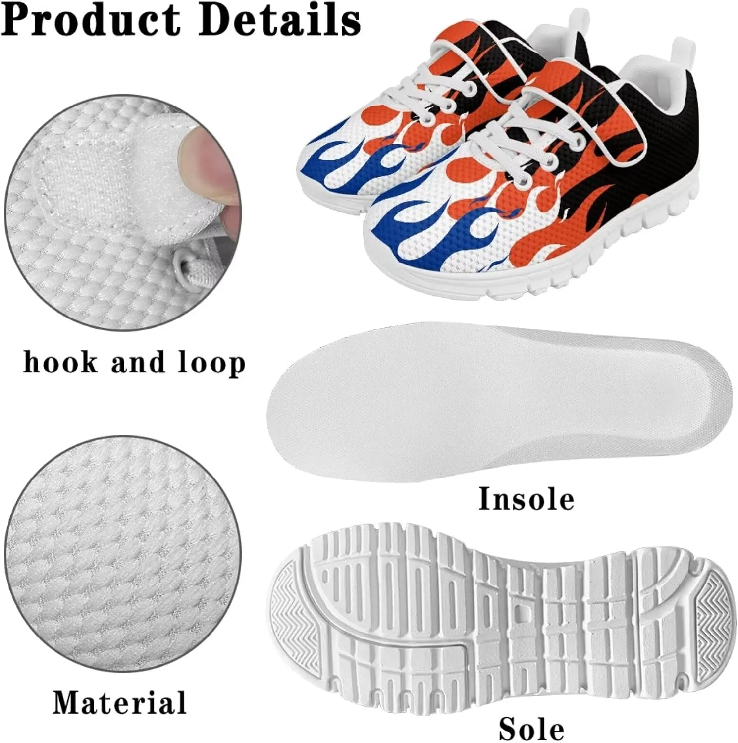Boys School Running Shoes Little Kids Sport Slip On Shoes Cool Sneakers