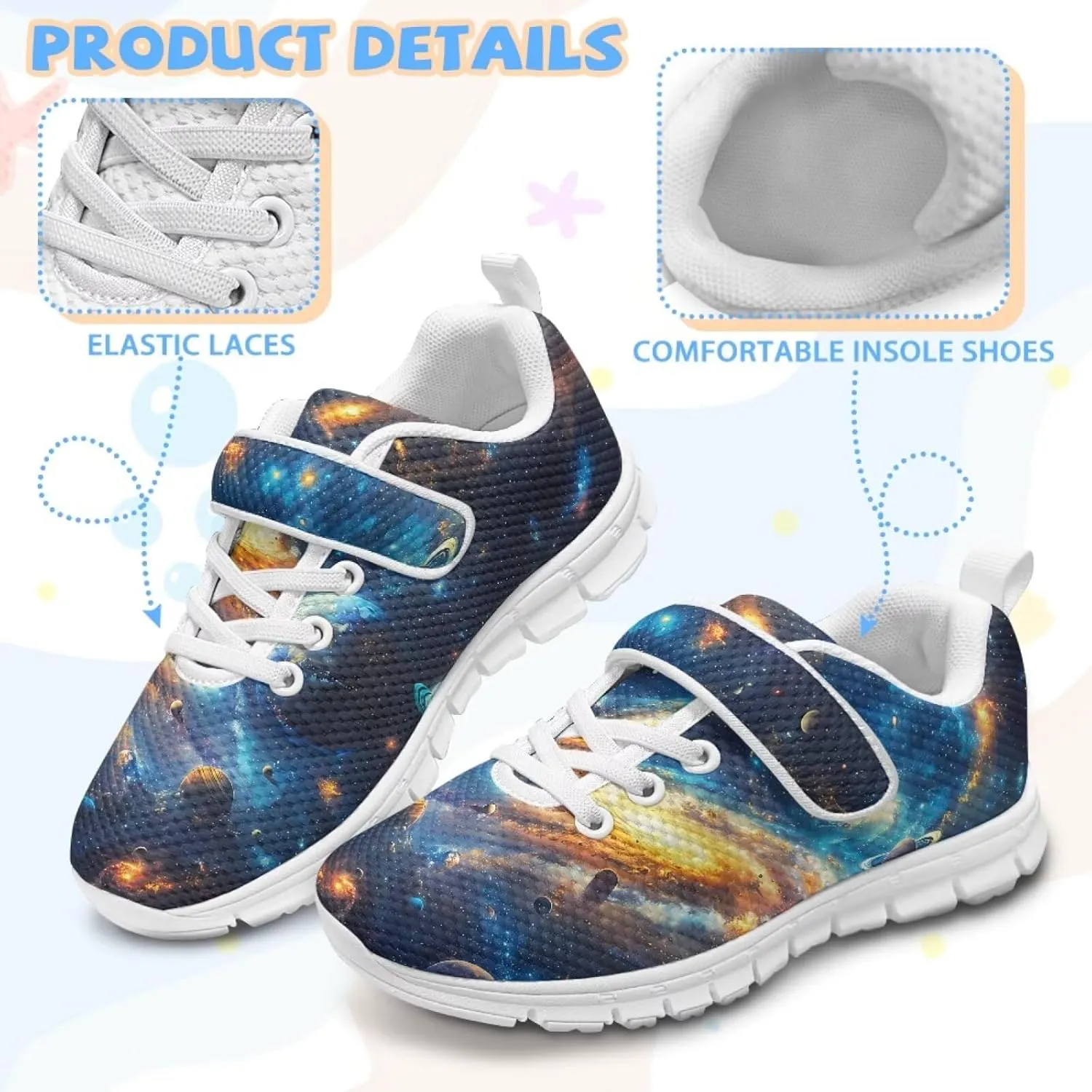Boys School Running Shoes Little Kids Sport Slip On Shoes Cool Sneakers
