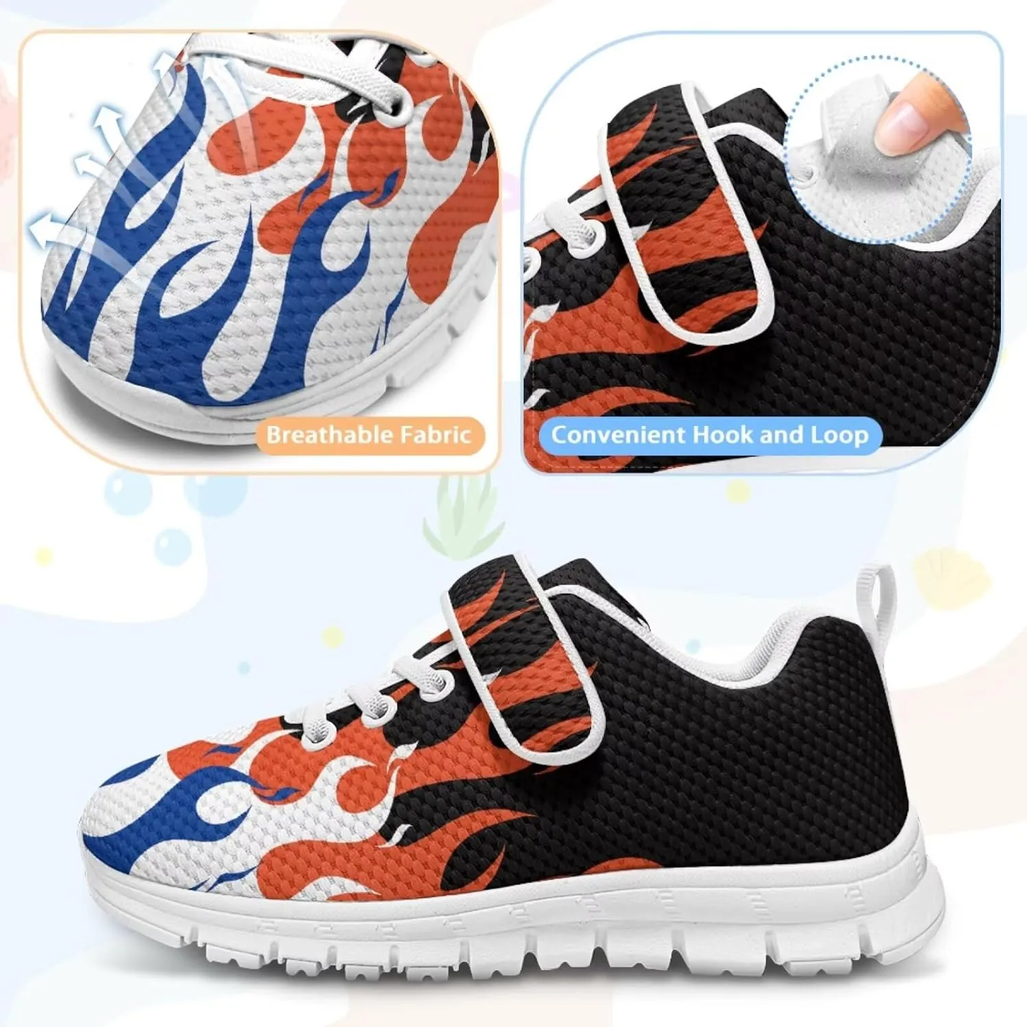 Boys School Running Shoes Little Kids Sport Slip On Shoes Cool Sneakers