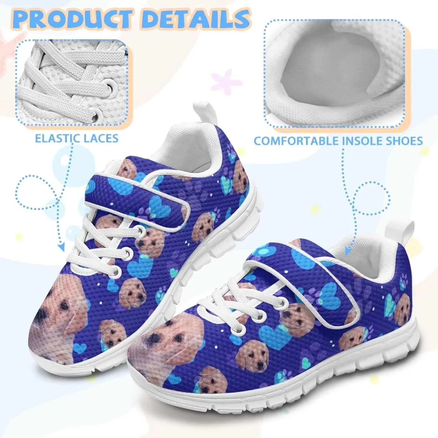 Boys School Running Shoes Little Kids Sport Slip On Shoes Cool Sneakers