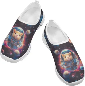 Boys Slip On Sneakers Cool Galaxy Themed Tennis Shoes Running Shoes