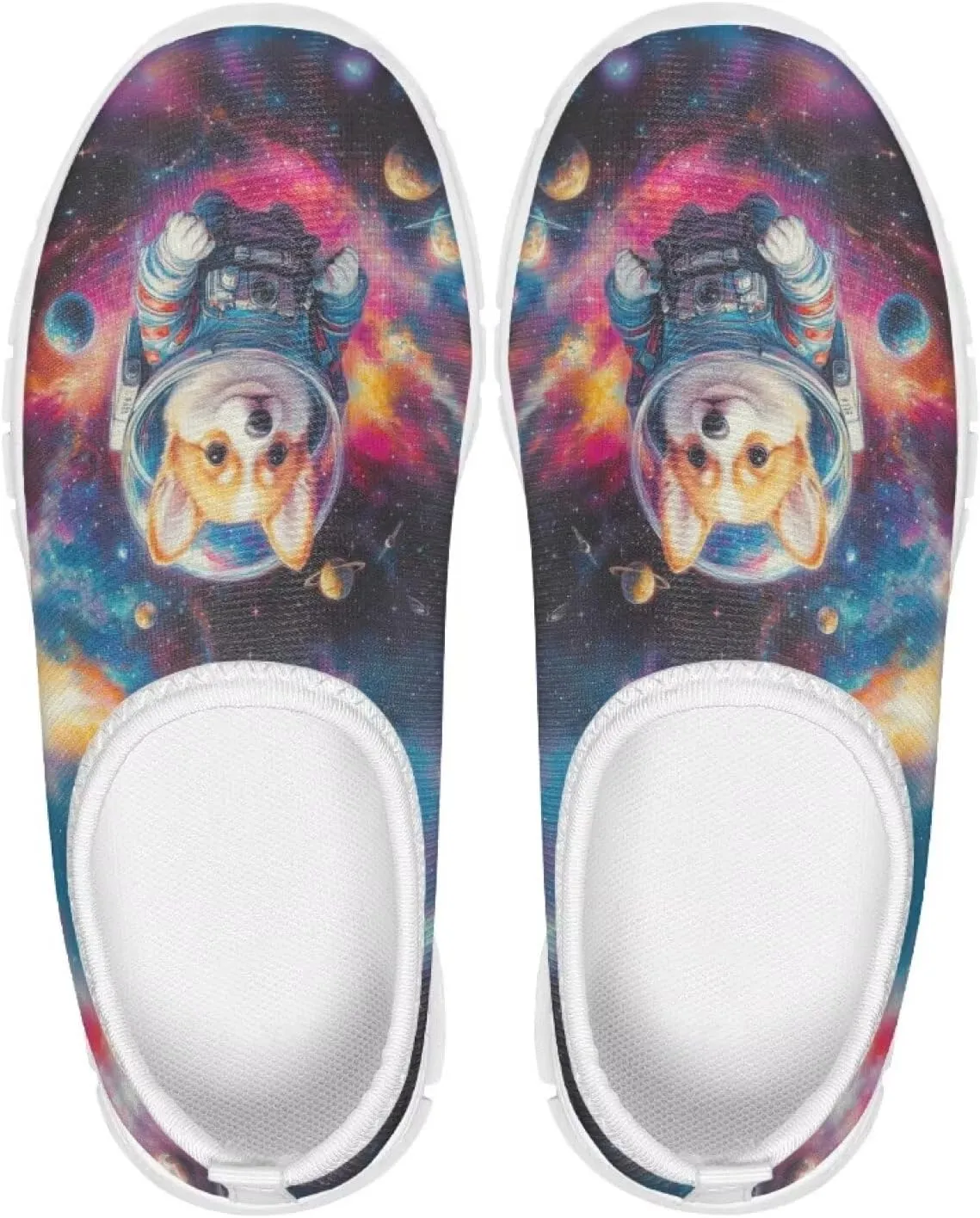 Boys Slip On Sneakers Cool Galaxy Themed Tennis Shoes Running Shoes