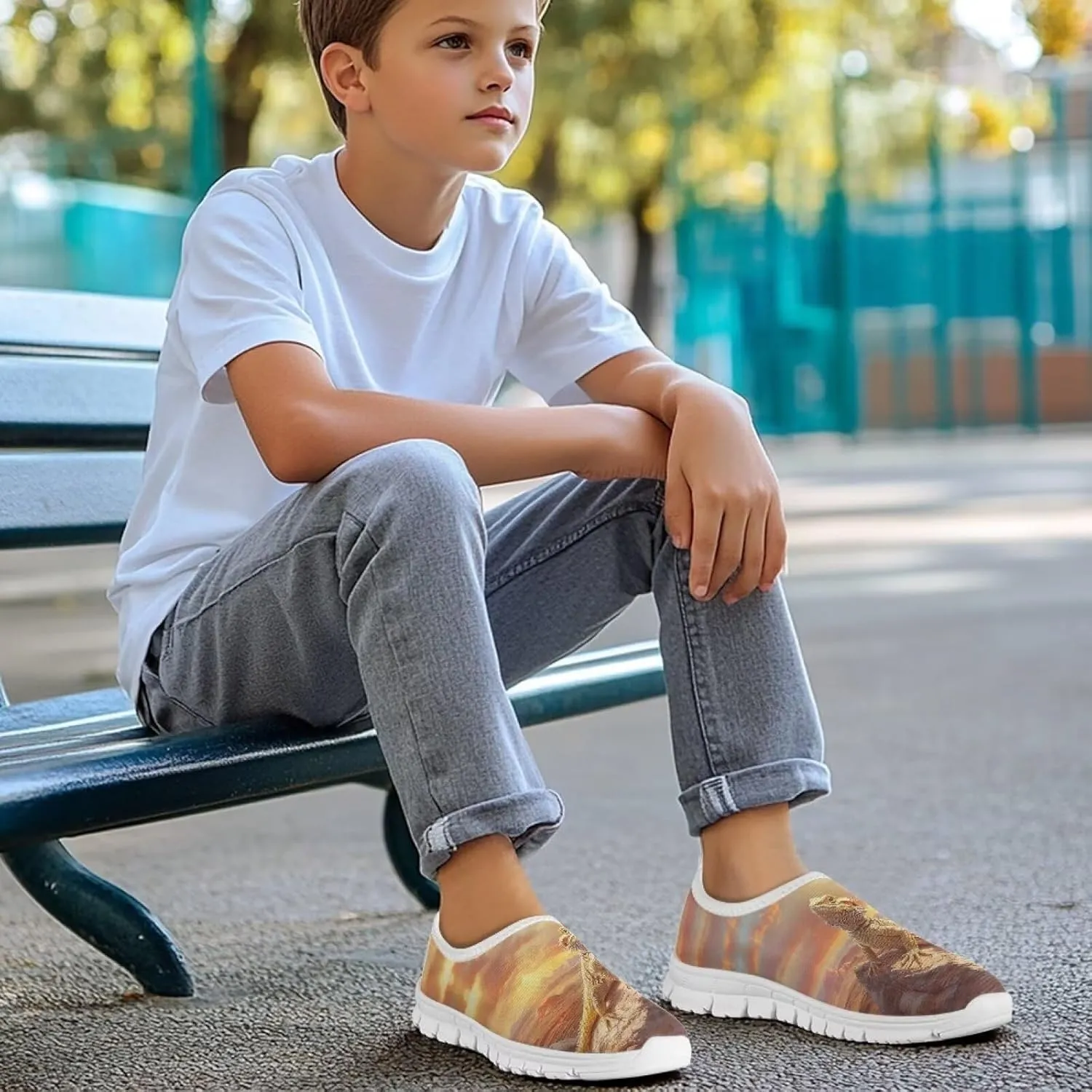 Boys Slip On Sneakers Kids Tennis Shoes Cool Running Athletic Shoes