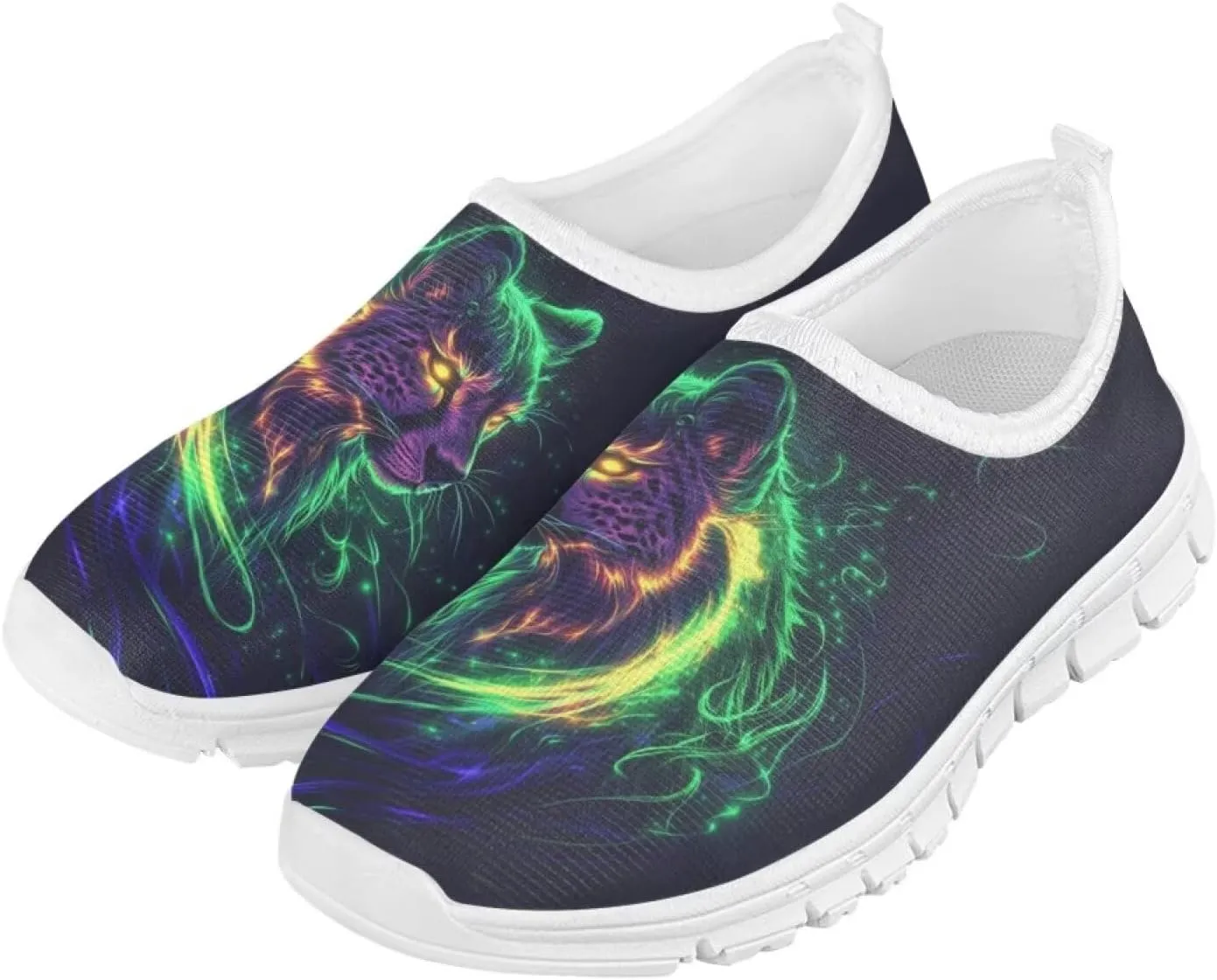 Boys Tennis Shoes Little Kids Slip On Shoes Cool Glowing Animal Shoes