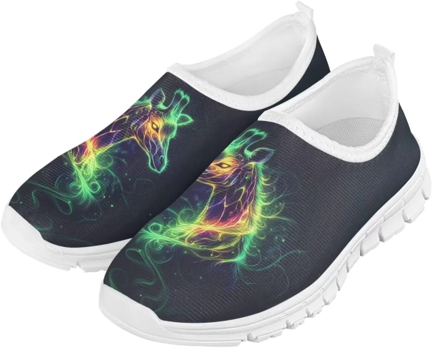 Boys Tennis Shoes Little Kids Slip On Shoes Cool Glowing Animal Shoes