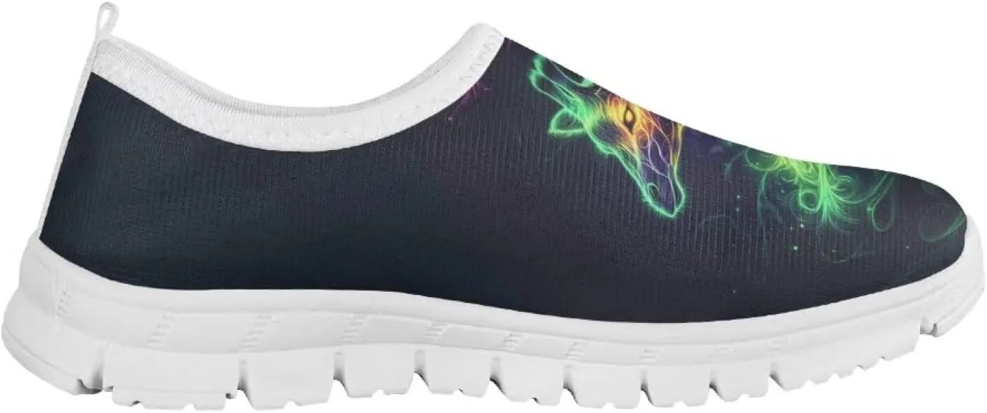 Boys Tennis Shoes Little Kids Slip On Shoes Cool Glowing Animal Shoes