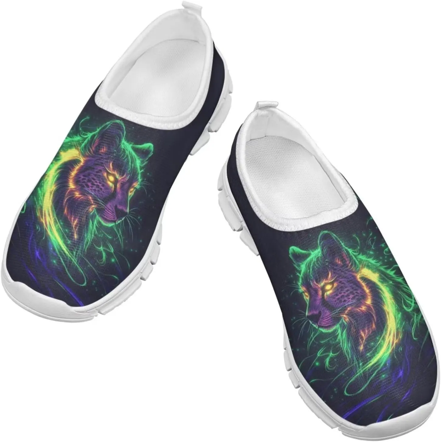Boys Tennis Shoes Little Kids Slip On Shoes Cool Glowing Animal Shoes