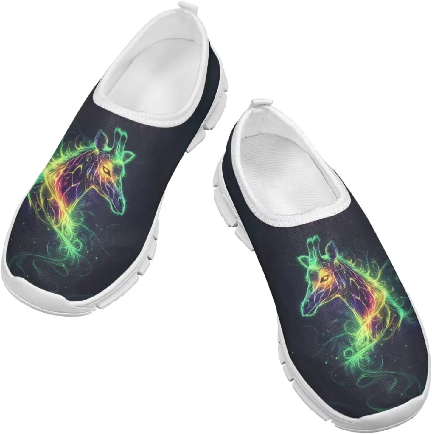 Boys Tennis Shoes Little Kids Slip On Shoes Cool Glowing Animal Shoes