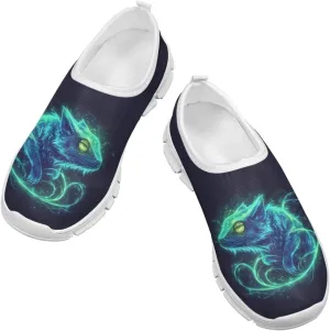 Boys Tennis Shoes Little Kids Slip On Shoes Cool Glowing Animal Shoes