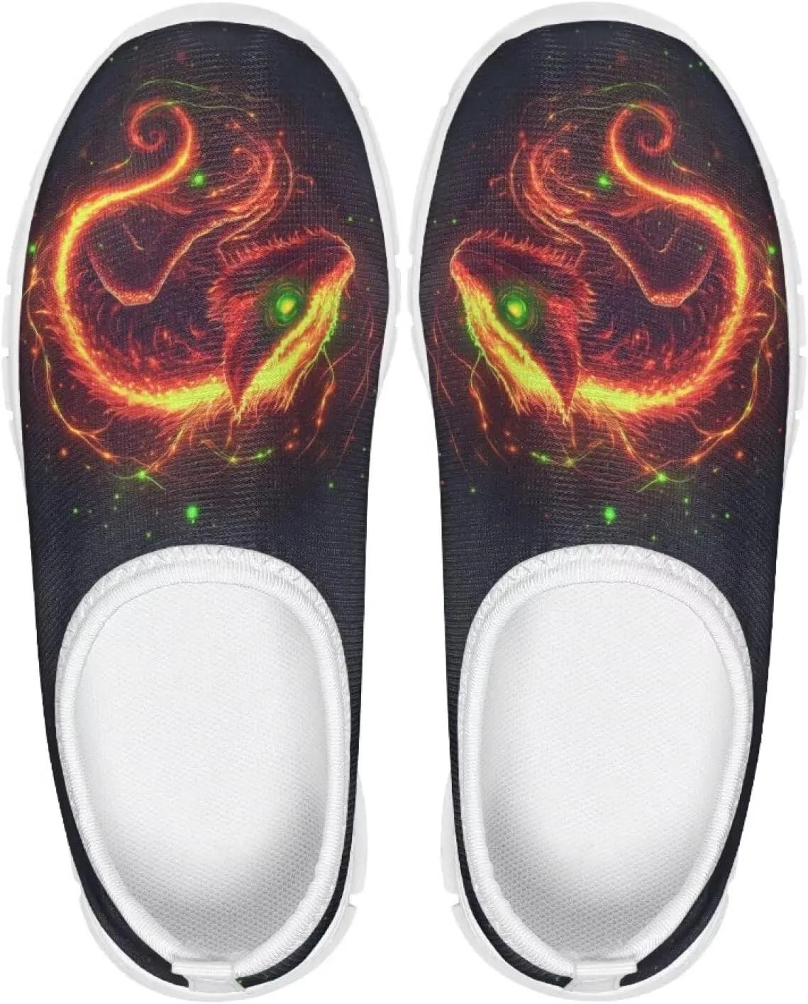 Boys Tennis Shoes Little Kids Slip On Shoes Cool Glowing Animal Shoes