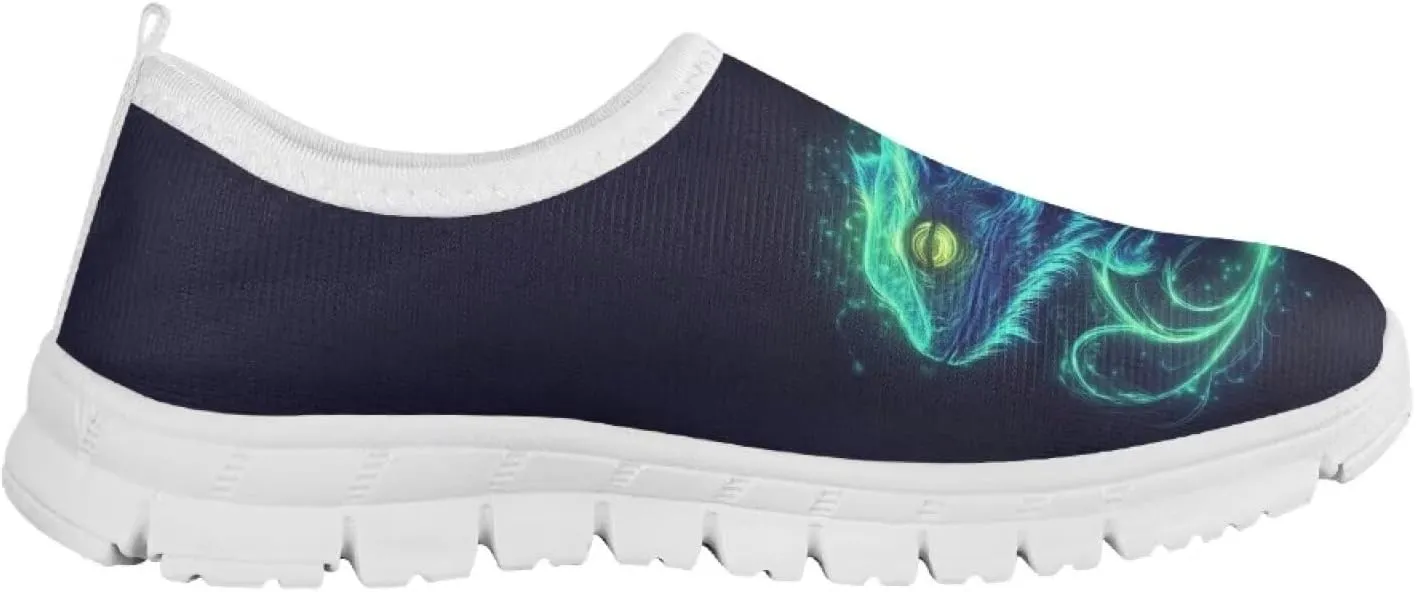 Boys Tennis Shoes Little Kids Slip On Shoes Cool Glowing Animal Shoes