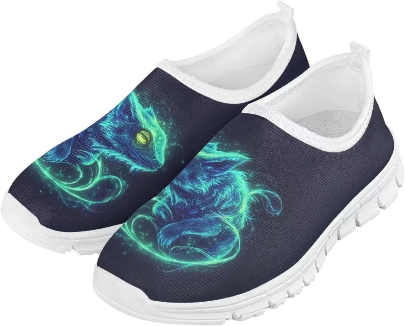 Boys Tennis Shoes Little Kids Slip On Shoes Cool Glowing Animal Shoes