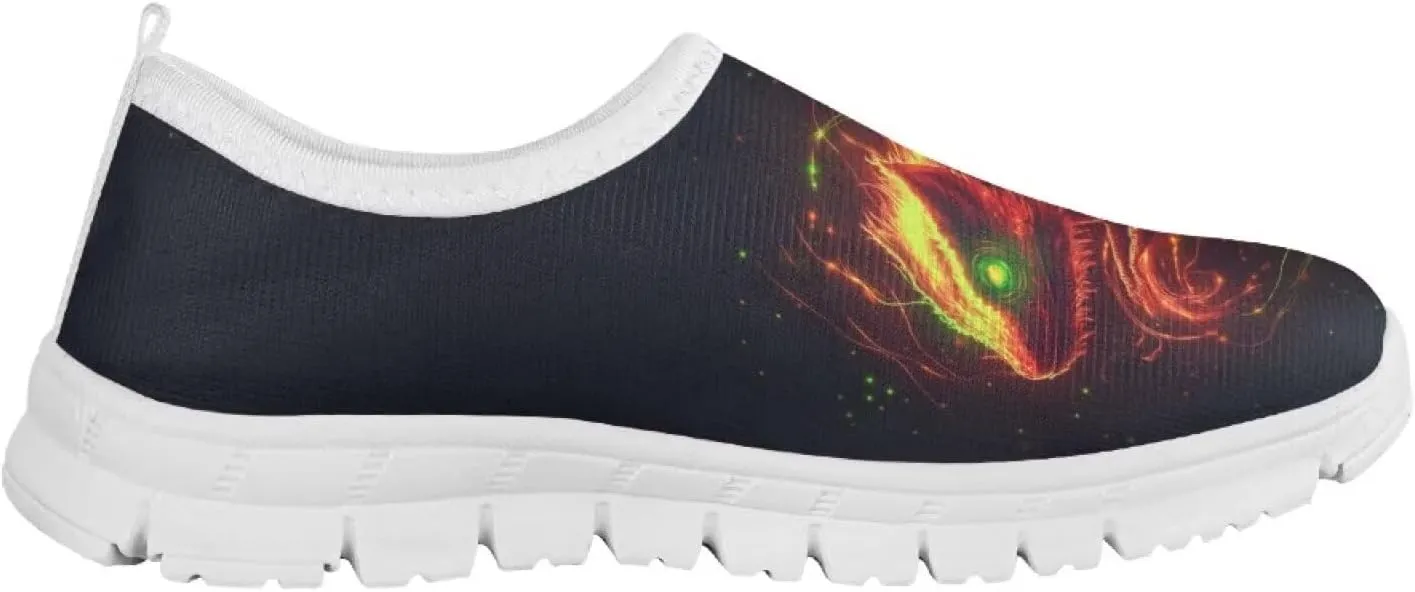 Boys Tennis Shoes Little Kids Slip On Shoes Cool Glowing Animal Shoes
