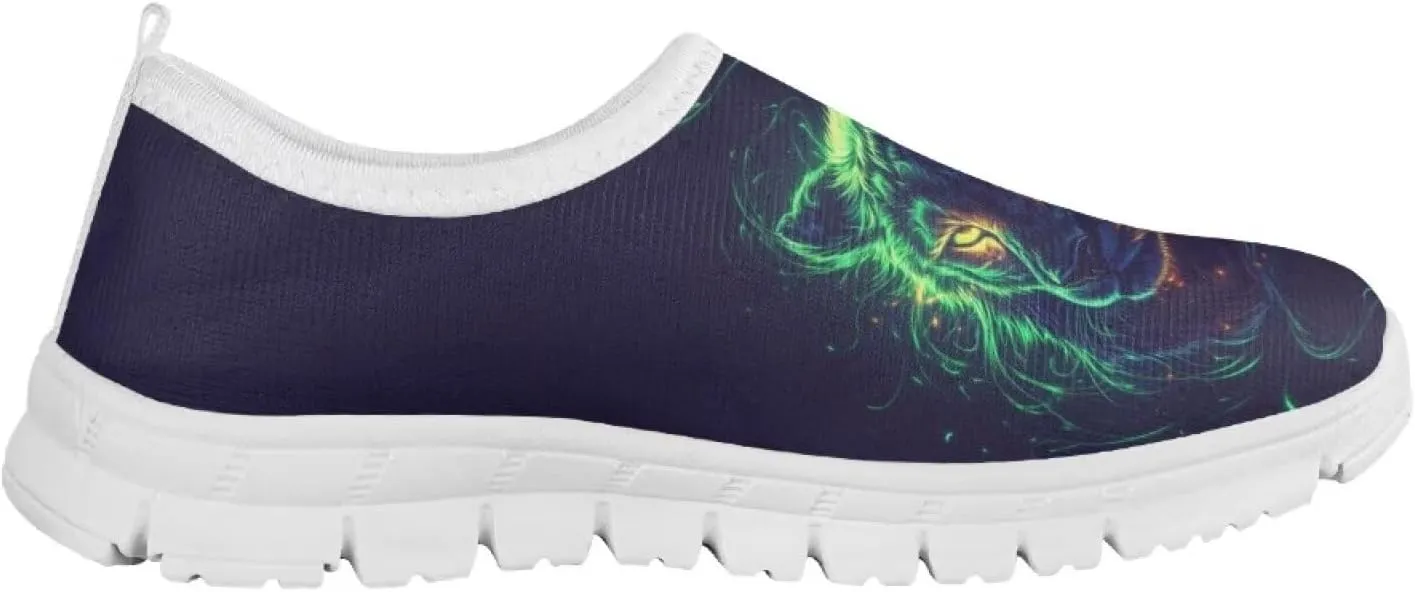 Boys Tennis Shoes Little Kids Slip On Shoes Cool Glowing Animal Shoes
