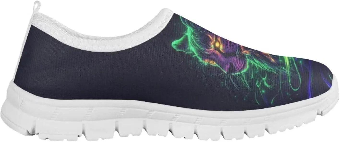 Boys Tennis Shoes Little Kids Slip On Shoes Cool Glowing Animal Shoes