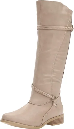 Brinley Co Women's Olive Riding Boot