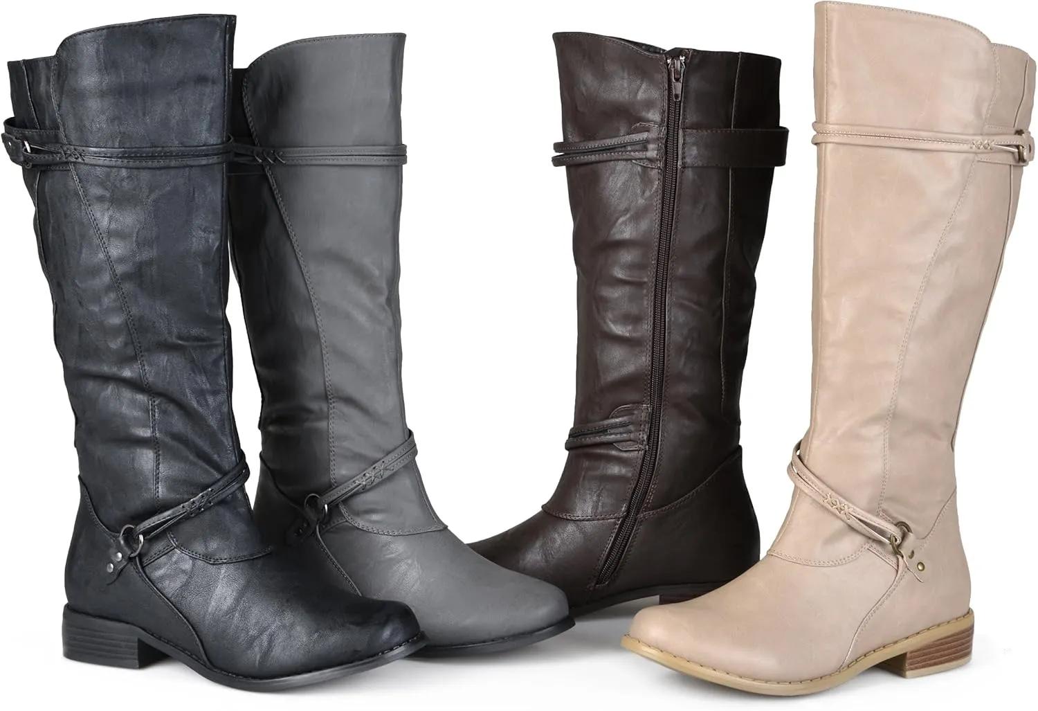 Brinley Co Women's Olive Riding Boot