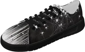 Canvas Sneakers for Women Low Top Lace Up Shoes Comfortable Canvas Tennis Shoes with Anti Skid EVA Sole Dressy Flats