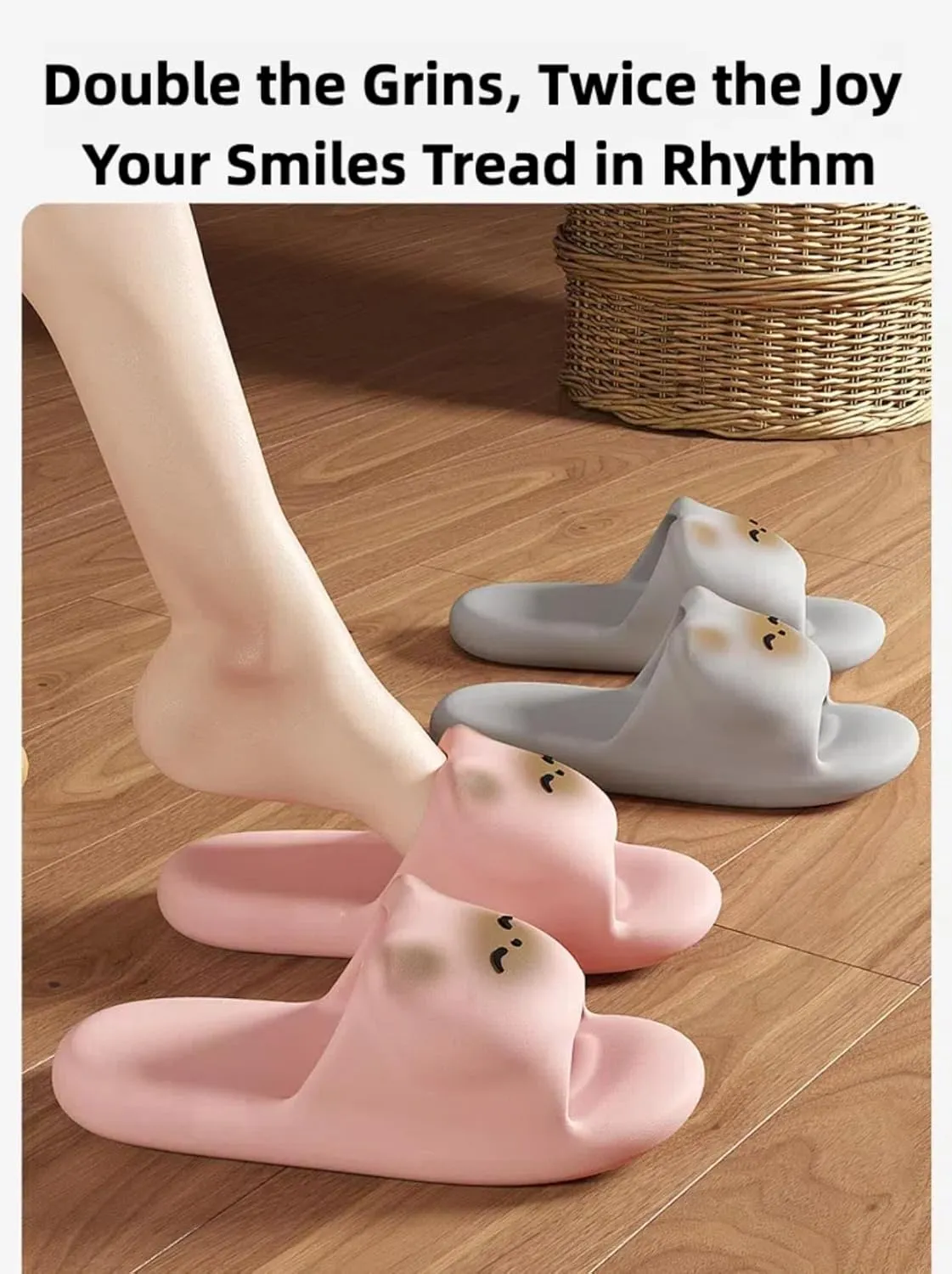 Cat Slippers Women Cute Kitty Slides Soft Sole Kawaii Quick Drying Preppy Shower Bathroom Outdoor Men