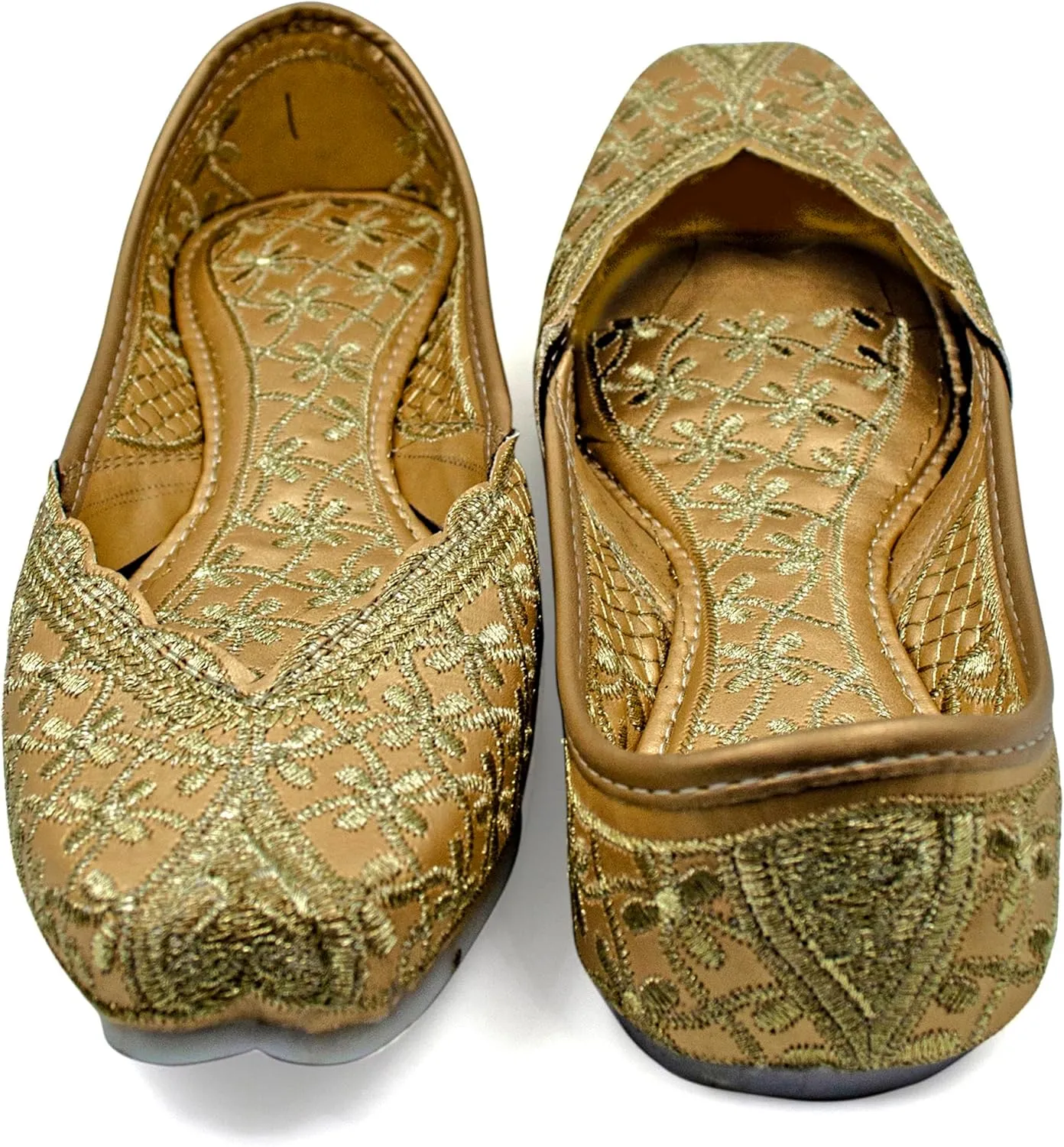 Chandrakala Bridal Mojaris for Women Flats Punjabi Jutti Ethnic Flats,(WF140-P)