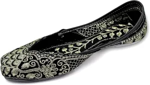 Chandrakala Bridal Mojaris for Women Flats Punjabi Jutti Ethnic Flats,(WF140-P)