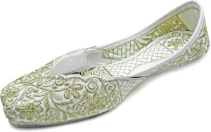 Chandrakala Bridal Mojaris for Women Flats Punjabi Jutti Ethnic Flats,(WF140-P)