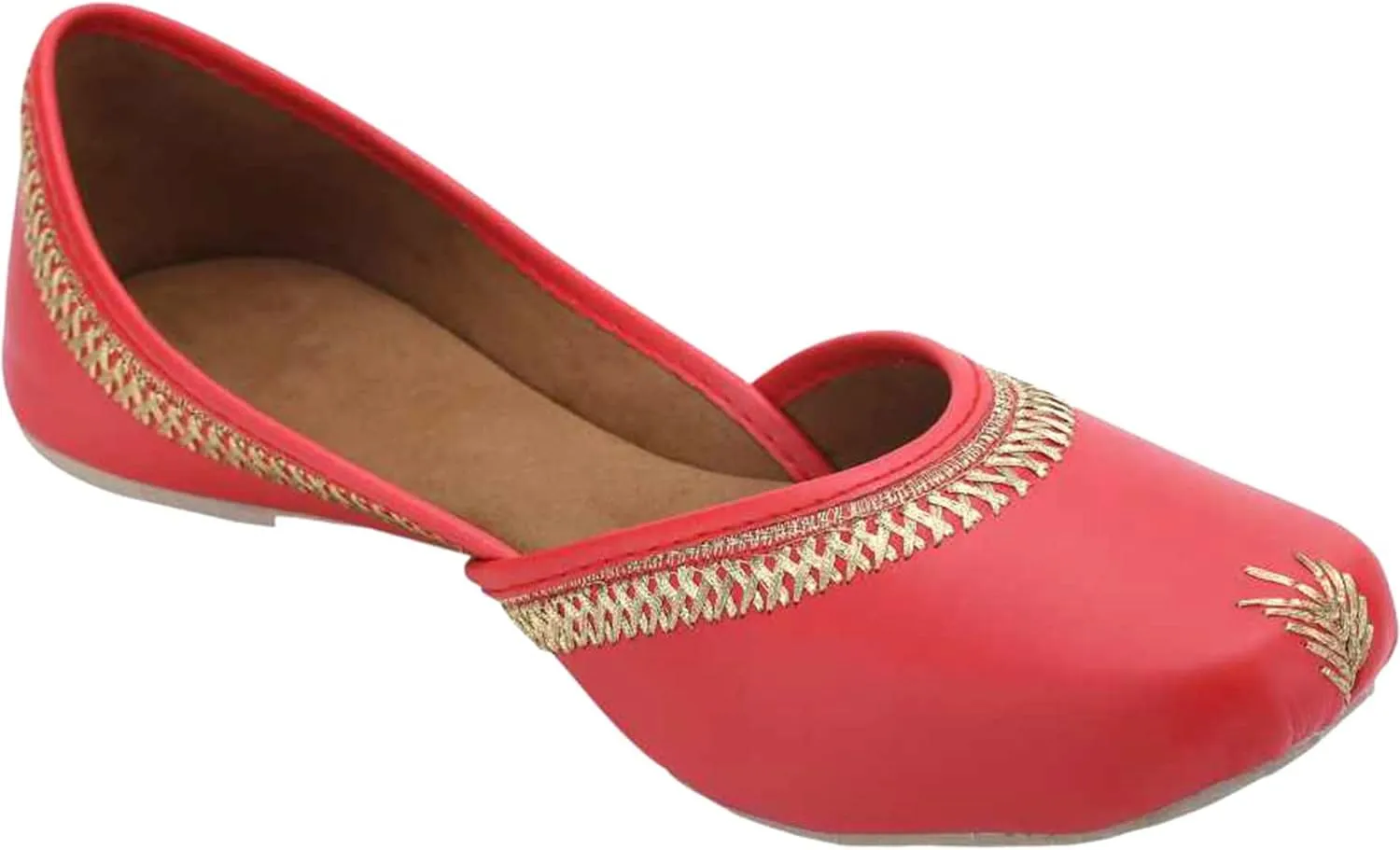 Chandrakala Bridal Mojaris for Women Flats Punjabi Jutti Ethnic Flats,(WF140-P)