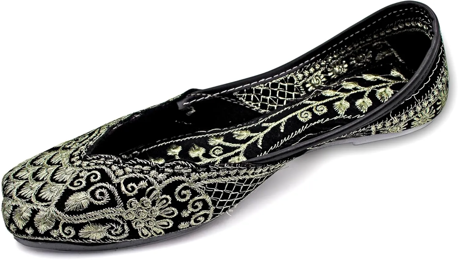 Chandrakala Bridal Mojaris for Women Flats Punjabi Jutti Ethnic Flats,(WF140-P)