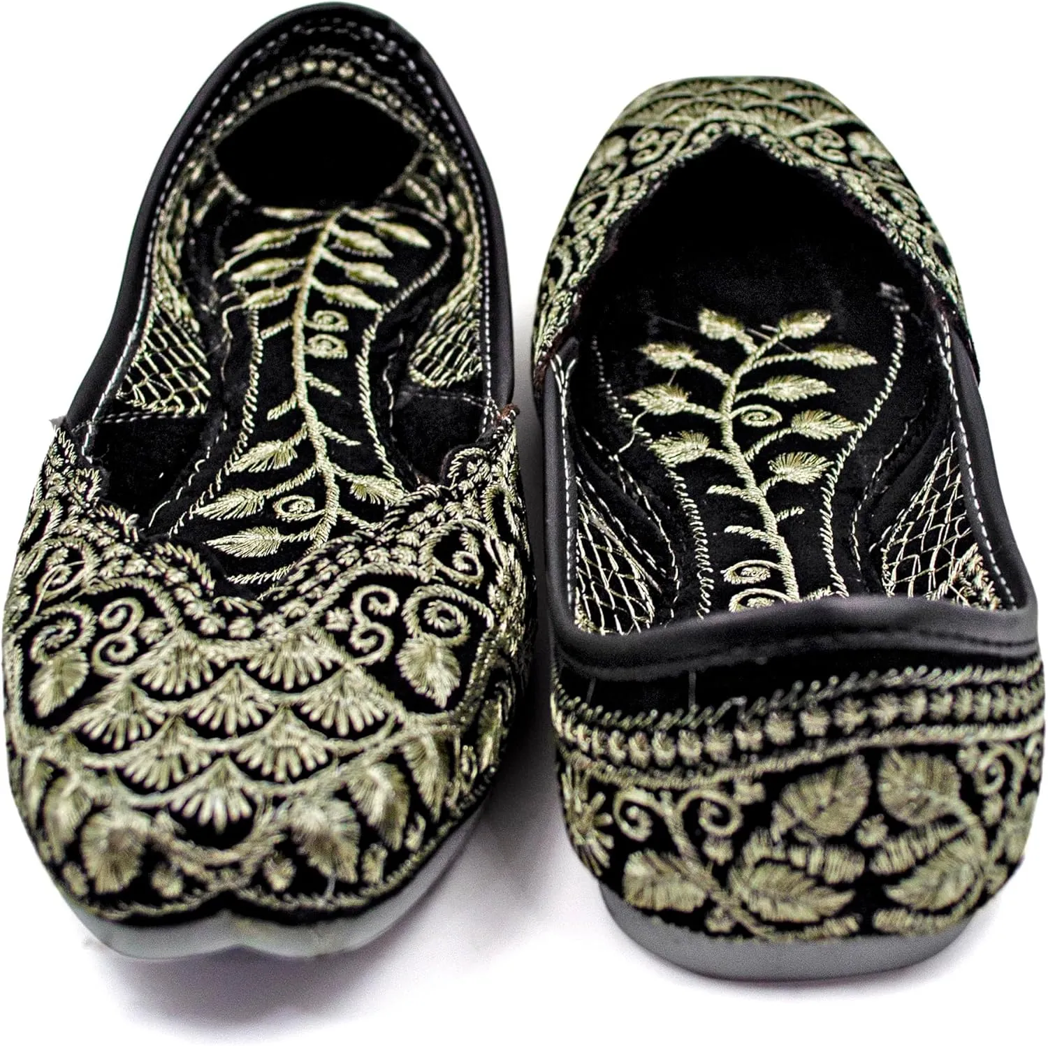 Chandrakala Bridal Mojaris for Women Flats Punjabi Jutti Ethnic Flats,(WF140-P)