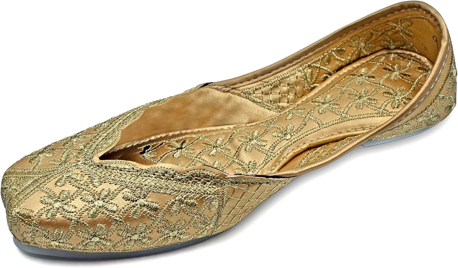Chandrakala Bridal Mojaris for Women Flats Punjabi Jutti Ethnic Flats,(WF140-P)