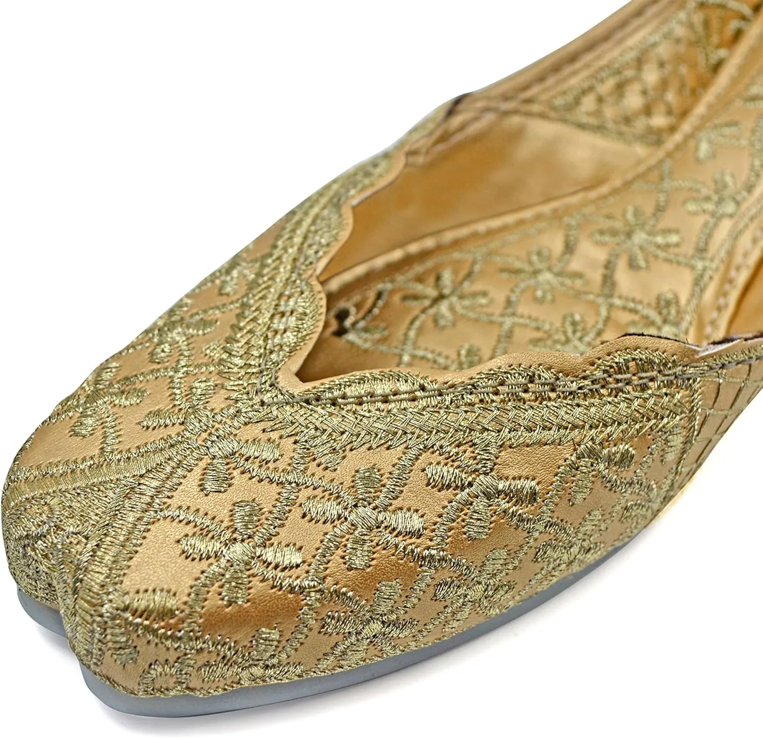 Chandrakala Bridal Mojaris for Women Flats Punjabi Jutti Ethnic Flats,(WF140-P)