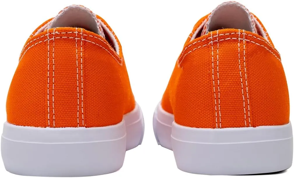 Classic Unisex Low-Top Canvas Sneakers – Boys Girls and Toddler Casual Lace-Up Shoes with Rubber Sole, Includes Extra White Shoelaces