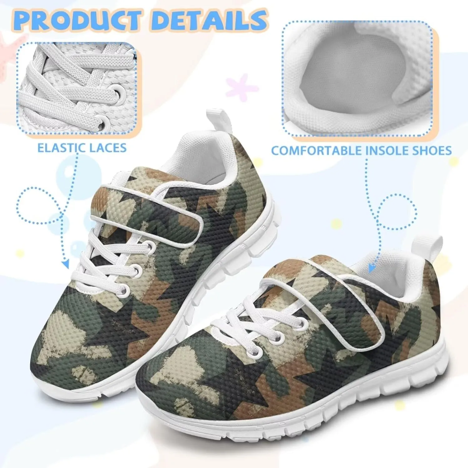 Comfortable Boys Running Shoes Cool School Shoes for Kids Athletic Shoes
