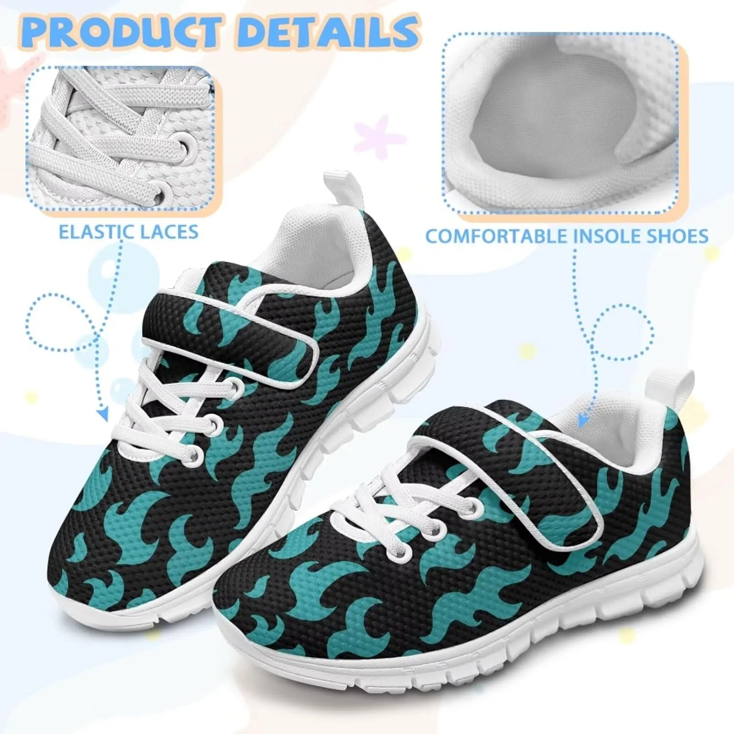 Comfortable Boys Running Shoes Cool School Shoes for Kids Athletic Shoes