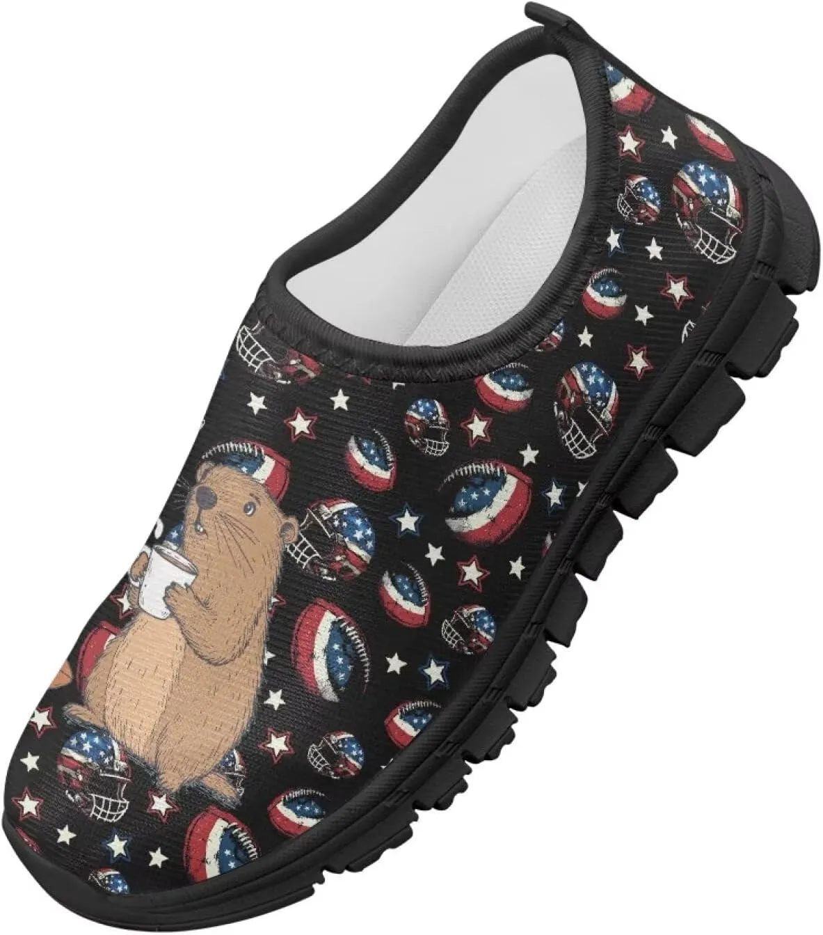 Cool Boys Tennis Shoes Little Kids Slip On Shoes Ball Themed Running Shoes