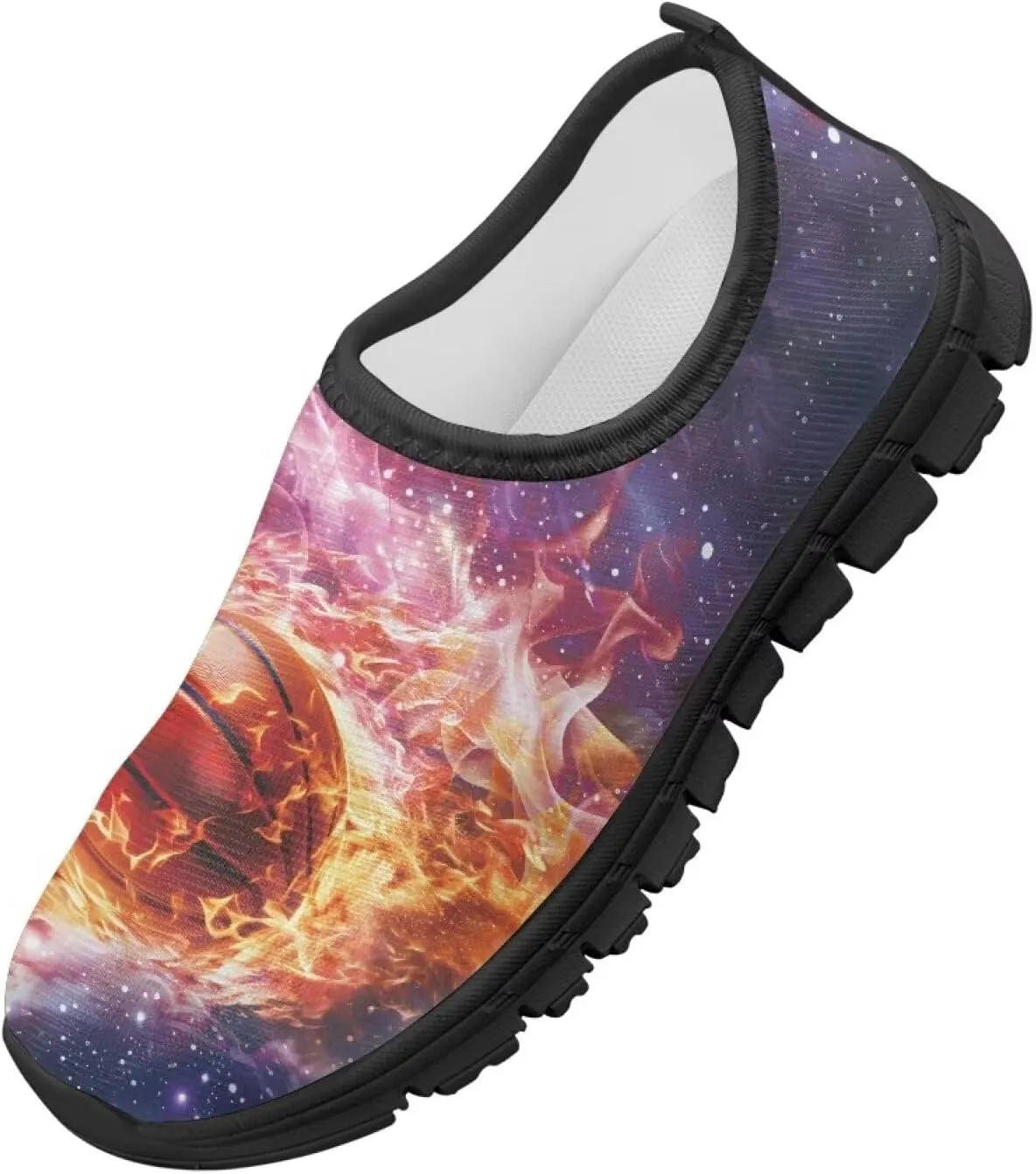 Cool Boys Tennis Shoes Little Kids Slip On Shoes Ball Themed Running Shoes